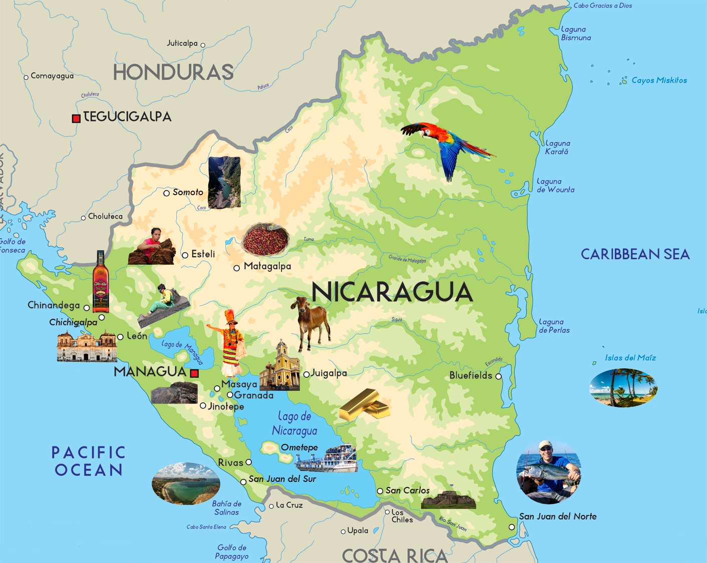 Nicaragua-map-oro-travel