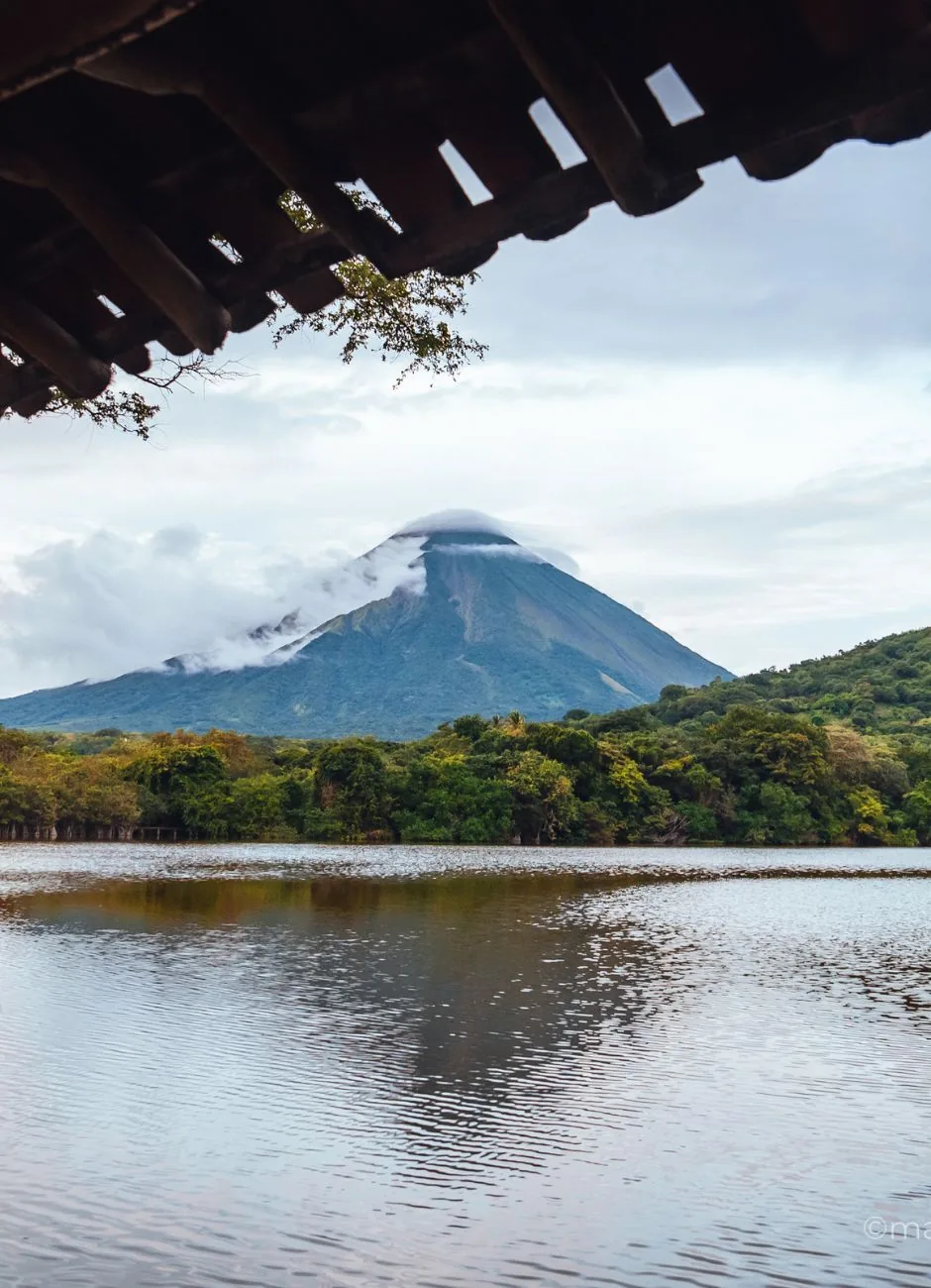 Concepción Volcano seen from Ometepe Island, Lake Nicaragua